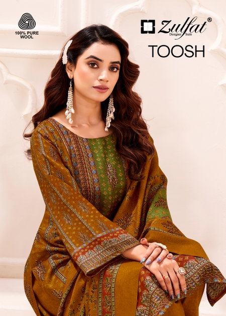 Toosh By Zulfat Woollen Pashmina Dress Material Wholesale Shop In Surat